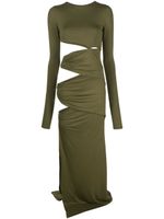 CONCEPTO robe longue à design asymétrique - Vert