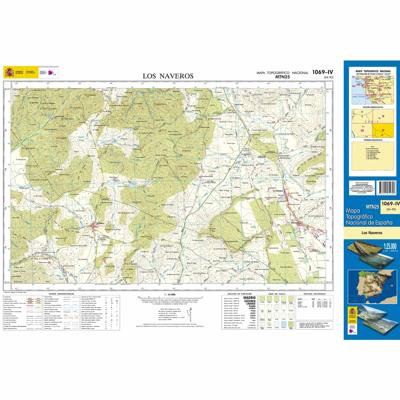 Topografische kaart 1069-IV Los Naveros | CNIG - Instituto Geográfico Nacional1