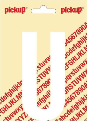 Plakletter Nobel Sticker witte letter U - Pickup