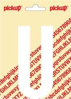 Plakletter Nobel Sticker witte letter U - Pickup