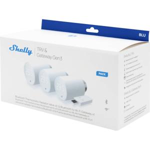 Shelly 3x Blu TRV & Blu Gateway Gen3 Gateway, Radiatorthermostaat Bluetooth Low Energy, WiFi