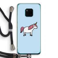 Eenhoorn: Huawei Mate 20 Pro Transparant Hoesje met koord Eenhoorn: Huawei Mate 20 Pro Transparant Hoesje met koord