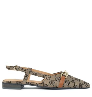 Babouche LIMA beige cognac Textiel Dames