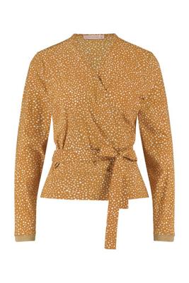 Gigi spot blouse - mustard/off white - 07035