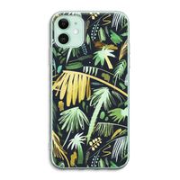Tropical Palms Dark: iPhone 11 Transparant Hoesje