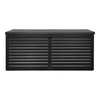 David - kussenbox - zwart - plastic - 146,5x61x64,5 cm