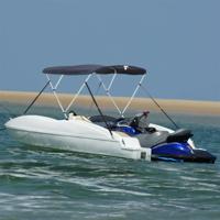 VidaXL Biminitop 3 bogen met mesh zijwanden 183x(154-167)x137 cm - thumbnail