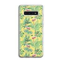 Flamingo party: Samsung Galaxy S10 4G Transparant Hoesje