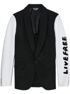 Black Comme Des Garçons blazer True Heart Strong Mind - Noir