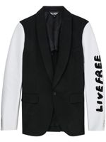 Black Comme Des Garçons blazer True Heart Strong Mind - Noir