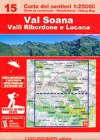 Wandelkaart 15 Val Soana, Valle di Ribordone, Valle di Locana | L'Escu - thumbnail