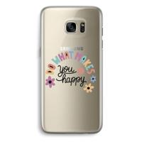 Happy days: Samsung Galaxy S7 Edge Transparant Hoesje