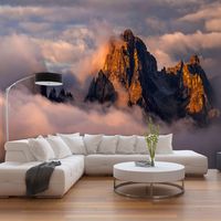 Zelfklevend fotobehang -  Bergkammen in de wolken  , Premium Print - thumbnail