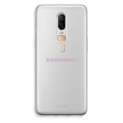 kwetsbaar: OnePlus 6 Transparant Hoesje