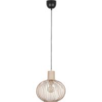 LED Hanglamp Zandkleurig Metaal - E27 Fitting - Ø33cm - 1-lichts