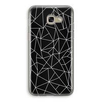 Geometrische lijnen wit: Samsung Galaxy A5 (2017) Transparant Hoesje
