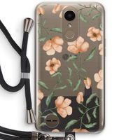 Peachy flowers: LG K10 (2017) Transparant Hoesje met koord