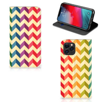 Apple iPhone 11 Pro Hoesje met Magneet Zigzag Multi Color - thumbnail