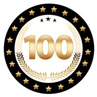 Bierviltjes 100 - 50x stuks - zwart/goud - luxe - verjaardag/jubilea - feestartikelen