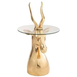 J-Line bijzettafel Antilope - polyresin|glas - goud