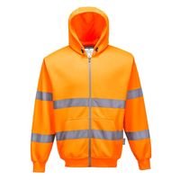 Portwest B305 Hi-Vis Zip Front Hoodie