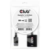 club3D CAC-2013 DisplayPort / VGA Adapter [1x DisplayPort stekker - 1x VGA-bus] Zwart - thumbnail