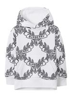 Burberry Kids hoodie Oak Leaf Crest en coton - Blanc