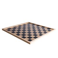 Houten schaakbord/dambord 40 x 40 cm   - - thumbnail