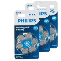 Philips knoopcel batterijen ZA675B6A/00 - 18x stuks