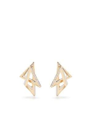 Stephen Webster boucles d'oreilles Vertigo Acute en or 18ct pavées de diamants