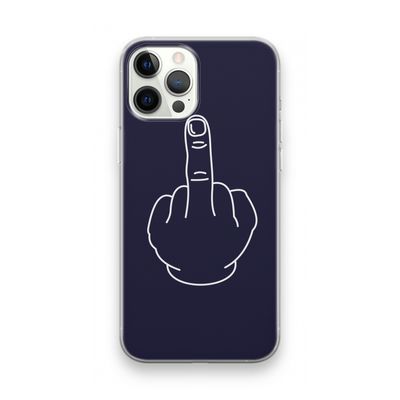 F**k U: iPhone 12 Pro Max Transparant Hoesje