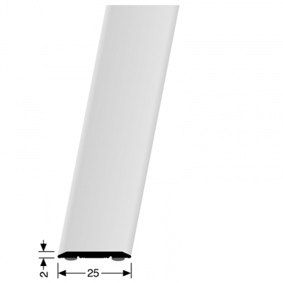 Küberit - Dilatatieprofiel 442 zelfklevend 25 mm RVS geborsteld - 300cm