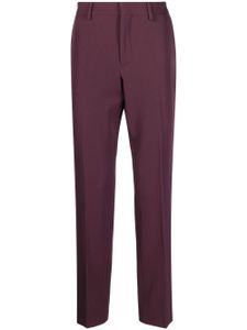 Moschino pantalon en laine vierge à coupe fuselée - Violet