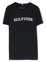 Tommy Hilfiger Junior t-shirt en coton à logo imprimé - Bleu