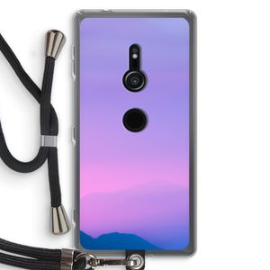 Sunset pastel: Sony Xperia XZ2 Transparant Hoesje met koord