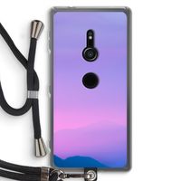 Sunset pastel: Sony Xperia XZ2 Transparant Hoesje met koord