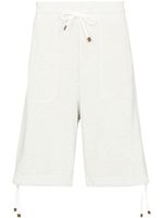 Brunello Cucinelli short de sport à lien de resserrage - Gris