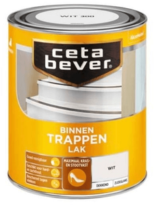 cetabever dekkende trappenlak 300 wit 0.75 ltr