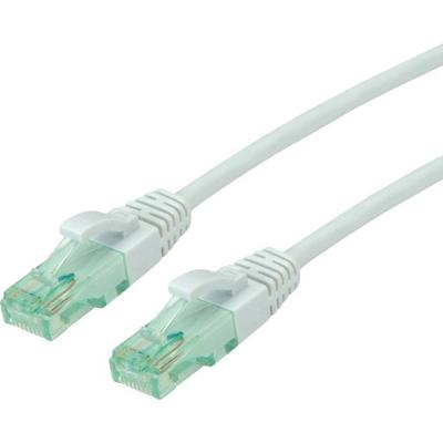 roline recycled material RJ45 (cross) Netwerkkabel Aansluitkabel CAT 6A U/UTP 1.5 m Grijs