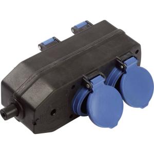 AS Schwabe 60600 Stopcontactsplitter Zwart, Blauw