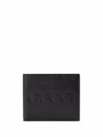 Gucci portefeuille à logo embossé - Noir - thumbnail