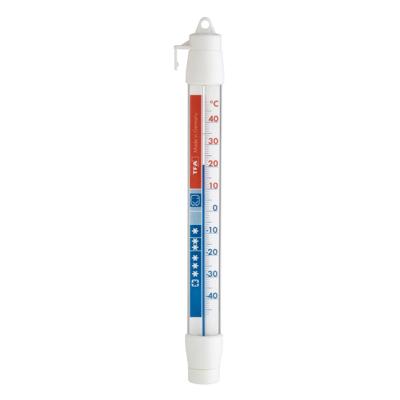 Koelkast en vriezerthermometer - wit - kunststof - analoog