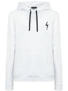 Giuseppe Zanotti hoodie en coton à logo brodé - Blanc