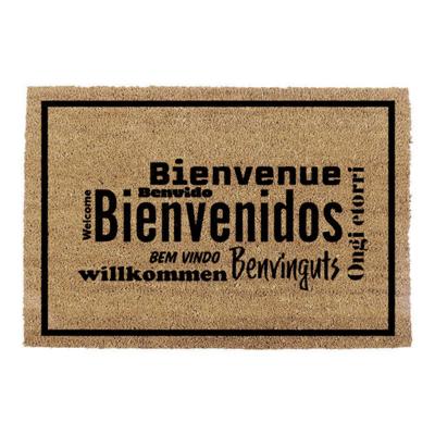 Deurmat EDM 74773 Bruin Zwart Intense licht Kastanjebruin 2/8-negro azulado 60 x 40 cm Rechthoekig