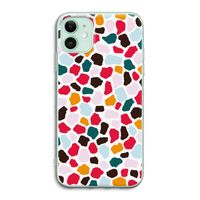 Colored Giraffe: iPhone 11 Transparant Hoesje
