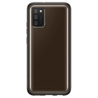 Samsung Galaxy A02s Soft Clear Cover EF-QA026TBEGEU - Zwart - thumbnail