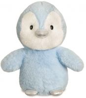 Aurora knuffel Glitzy Tots pinguïn 20 cm pluche lichtblauw - thumbnail