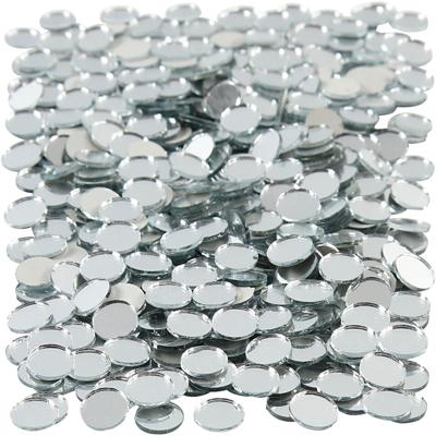 Creativ Company Spiegel mozaiek tegels, ronde, d 10 mm, dikte 2 mm, 500 stuk/ 1 doos
