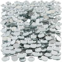 Creativ Company Spiegel mozaiek tegels, ronde, d 10 mm, dikte 2 mm, 500 stuk/ 1 doos