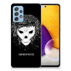 Silicone Back Case Samsung Galaxy A72 Skull Hair